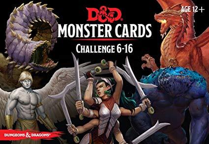 Dungeons & Dragons Monster Cards: Challenge 6-16